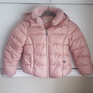 Michael Kors Girls Pink Blush Puffer Winter Jacket
